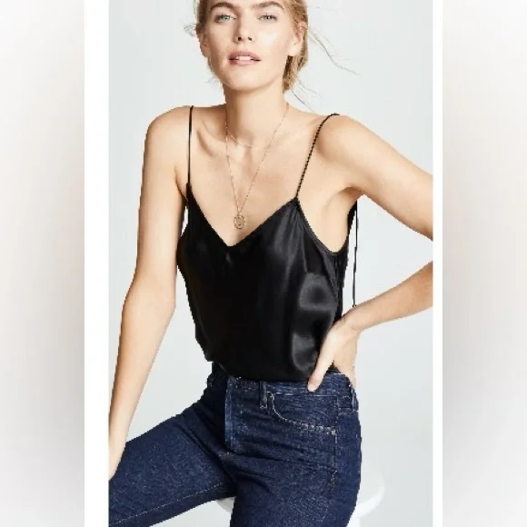 PAIGE Cicley Cami Black Sleeveless Camisole - Picture 2 of 2